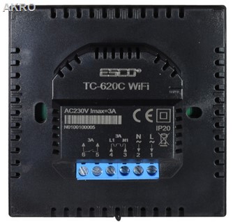 ESCO TC-620CWiFi CZARNY regulat.kotła,pompy ciepła